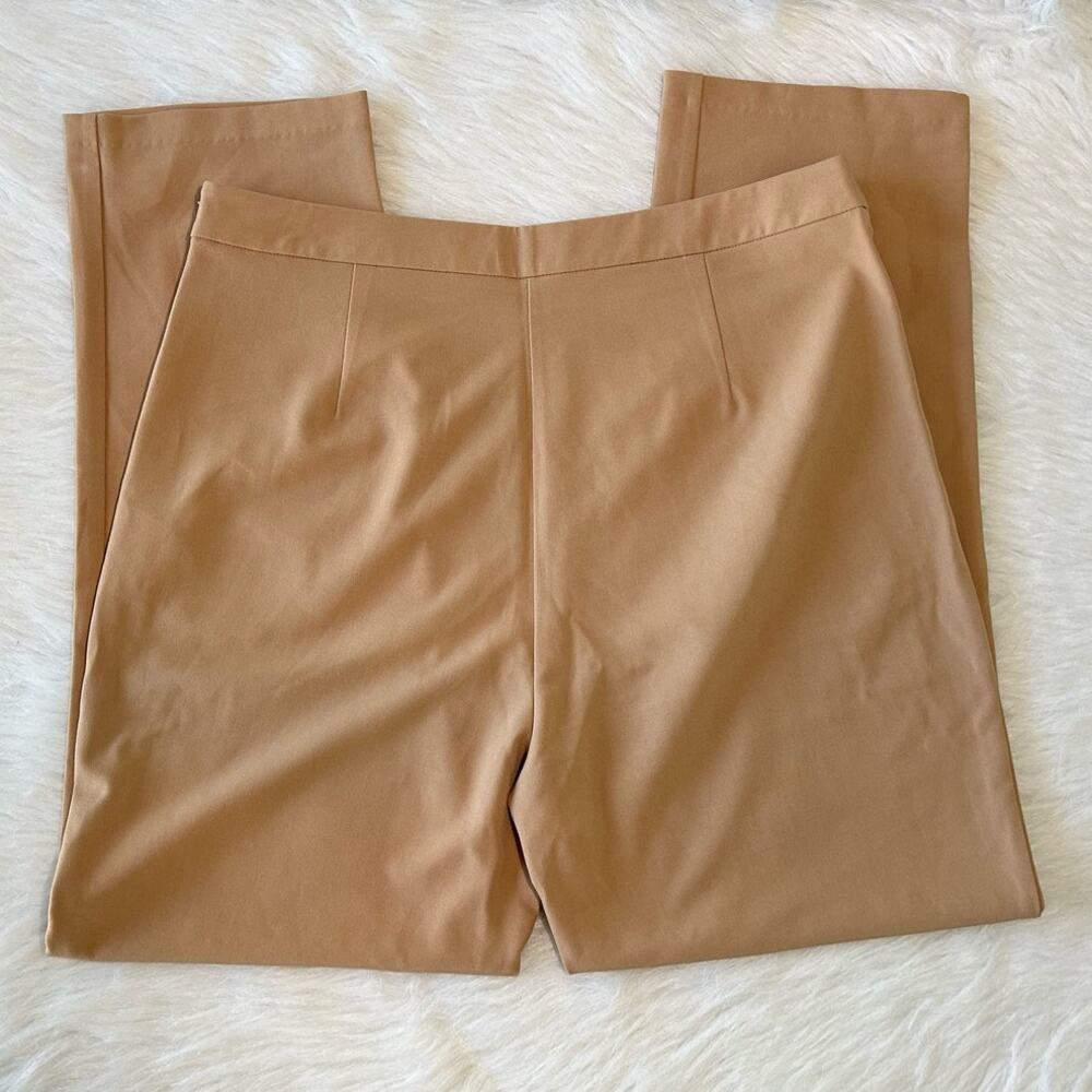 Lulus Kick It Beige High-Waisted Trousers Dress Pants Size XL Pleated Office NWT - Picture 9 of 15